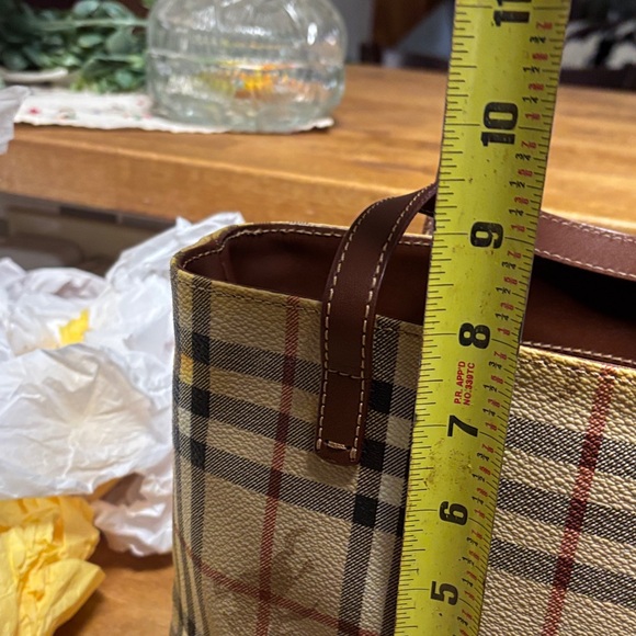 Burberry Beige and Brown Plaid Satchel - Picture 12 of 15